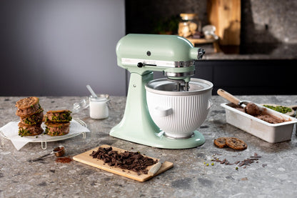 KitchenAid 4,8 L 5KSM175 Artisan Küchenmaschine Steellover mit Edelstahl-Werkzeugen