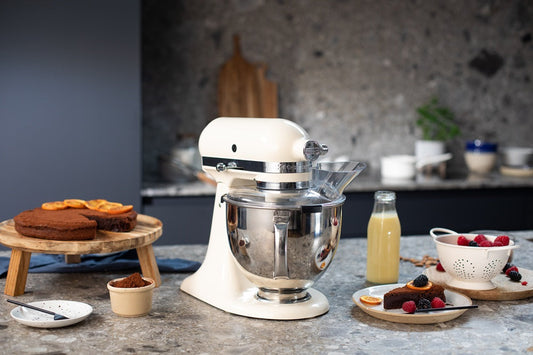 KitchenAid Edelstahlschüssel 4,8 L + Easy Snap Spritzschutz Paket