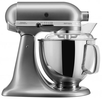 KitchenAid 4,8 L 5KSM175 Artisan Küchenmaschine Allrounderset mit Gemüseschneider+Fleischwolf+Spritzge
