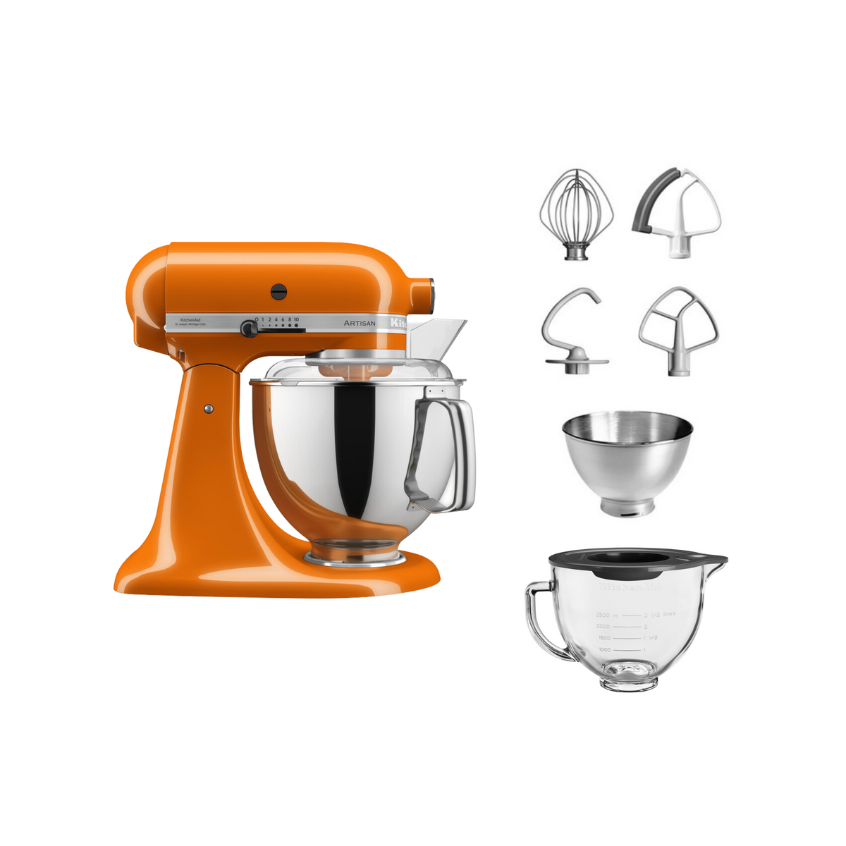 KitchenAid Artisan 5KSM175 Küchenmaschine Set 4,8 l