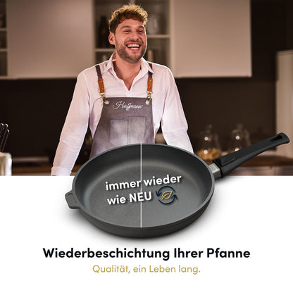 Schnitzelpfanne I Fischpfanne oval 38x28 cm I Deckel optional