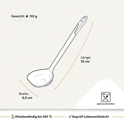 Schöpfkelle mit robustem Edelstahlkern