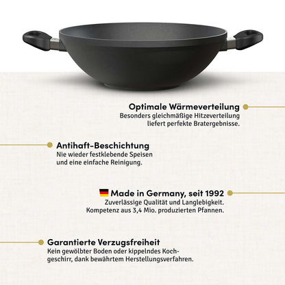 Wok Ø 32 cm I Deckel optional