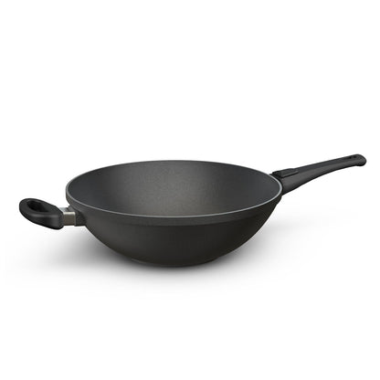 Aluguss Wokpfanne mit abnehmbarem Stiel Ø 32 cm